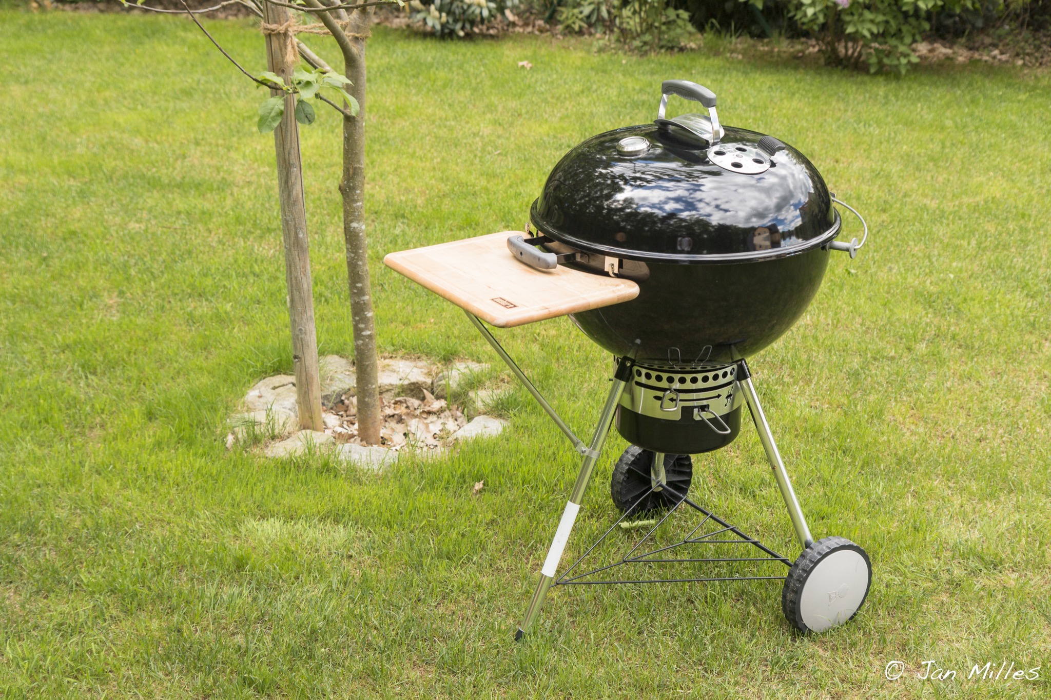 Weber Kettle Charcoal Grill Built In Thermometer Lid BBQ Cook Ash Catcher 22" 